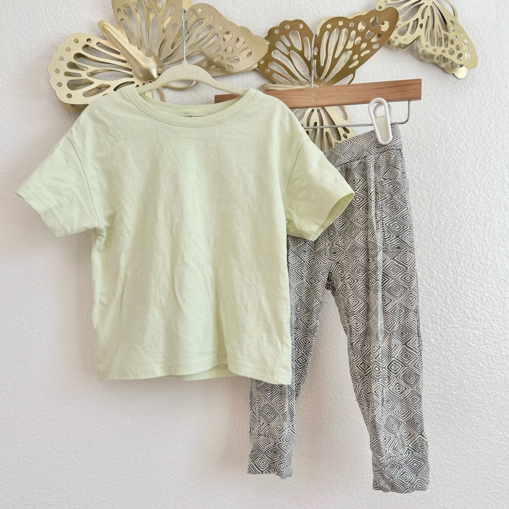 Zara Mint Tee + Kate Quinn Modal Joggers
